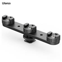 Ulanzi PT-23 Cold Shoe Bracket Vlog Expansion Bracket with 3 Cold Shoe Mounts Rotatable for Mounting LED Video Light Microphone 2024 - buy cheap