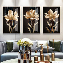 Diy 5d diamond painting Brown flower full square round drill diamond embroidery sale 3pcs set cross stitch mosaic decor art, 2024 - buy cheap