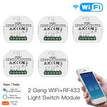 WiFi Smart Switch 2 Gang 2 Way Wireless Light Switch Module Timer Smart Life/Tuya APP Remote Control Work With Alexa Google Home 2024 - buy cheap