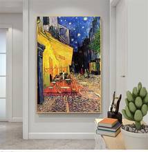 Van Gogh Cafe Terrace At Night Canvas Paintings Impressionist Art Prints and Poster Wall Art Pictures for Living Room Decoration 2024 - buy cheap