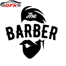 Car Stickers Decor Motorcycle Decals Barber Shop Salon Moustache Decorative Accessories Creative Waterproof PVC,13cm*13cm 2024 - buy cheap