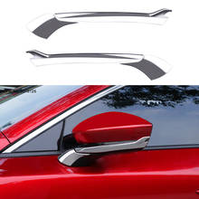 Car Rearview Mirror Strip Scratchproof Bright Strip Decorative Bumper Strip Exterior for Mazda 3 Axela 2019 2020 2021 2022 2024 - buy cheap