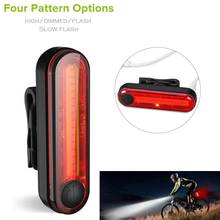 Bicicleta portátil luz da bicicleta usb led recarregável mountain bike dianteiro e traseiro farol luz de advertência segurança acessórios da bicicleta 2024 - compre barato