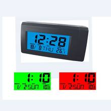 Car Automobile Digital Clock Mini Auto Watch Automotive Month Date Thermometer Backlight Decoration Ornament Temperature Meter 2024 - buy cheap