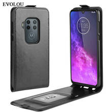 Funda de cuero con tapa Vertical para Motorola One Zoom, cubierta de cuero para Moto One Vision, Macro G8 Plus / Play 2024 - compra barato