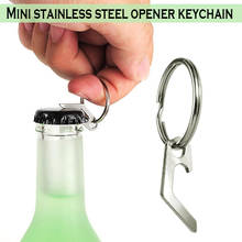 Practical Beer Bottle Opener Mini Keychain Key Ring Small Tool Stainless Steel Keyring 1Pcs EDC Mini Bottle Opener Keychain Tool 2024 - buy cheap