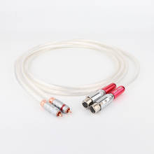 Cable de conexión de Audio hifi con conector XLR hembra a RCA macho, cable analógico RCA de referencia, 1 par 2024 - compra barato