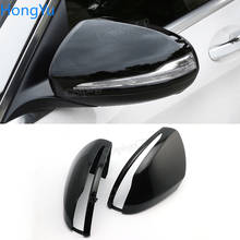 Black Side Mirror Cover Caps For Mercedes Benz W205 W222 W213 W238 X205 X253 C217 W463 C253 W253 C S GLC E G Class AMG LHD 2024 - buy cheap