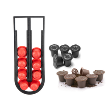 12pçs cápsula de café nespresso, conjunto de cápsulas de café com suporte e torre de distribuição 2024 - compre barato