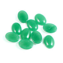 10 peças decoração oval jade verde cabochão com costas planas amuletos para scrapbooking joias achados acessórios diy 2024 - compre barato