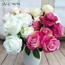 JAROWN искусственный 7 шелк французская роза цветочный букет Искусственный цветок для свадьбы декор стола вечерние аксессуары для дома Флорес 2024 - купить недорого