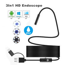 ARTBULL 7mm 3 in 1 HD Endoscope TYPE-C Mobile computer Industrial tube endoscope waterproof 2024 - buy cheap