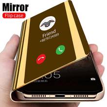 Smart Mirror Flip Case For Huawei Mate 40 P40 P30 P20 Pro Mate 30 20 10 P10 Plus Honor 20 Pro 10 9 Lite 9X 8A 8X Nova 5T Cover 2024 - купить недорого