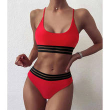 Sexy Swimsuit Women High Waist Bikini 2022 Swimming Wear for Bathing Suit Biquinis Summer Swimwear Women`s Bikinis Set Beachwear 2024 - buy cheap
