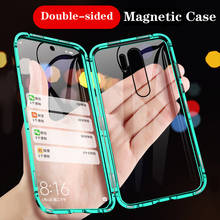 Double Sided Magnetic Metal Case For Xiaomi Redmi 9 K20 Note 9 8 7 9S Pro 8T For Xiaomi 9 10 CC9 Note 10 9T Pro lite phone Cover 2024 - buy cheap