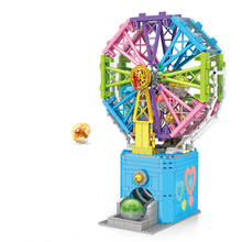 KAZI compatible machine city model building blocks ferris wheel kids toys Christmas gift boy girl toy 2024 - buy cheap