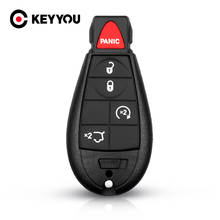 Keyyou 5 botões escudo chave do carro inteligente para chrysler town & country para jeep grand cherokee para dodge magnum durango remoto fob caso 2024 - compre barato