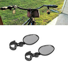 1 par mountain bike espelho retrovisor da bicicleta de estrada guiador montado vidro vista traseira grande angular espelho reflexivo segurança novo 2024 - compre barato
