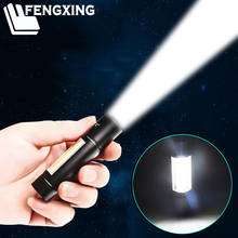 Mini lanterna led embutido bateria usb recarregável XP-G q5 zoom foco 2000 lumens tocha lâmpada penlight à prova dwaterproof água para exterior 2024 - compre barato