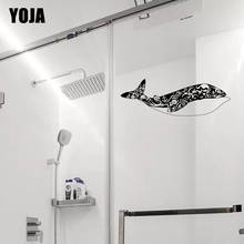 YOJA 10x29.4CM Time Home Room Whale Wall Sticker Bathroom Shower Decals Decoration G2-0528 2024 - buy cheap