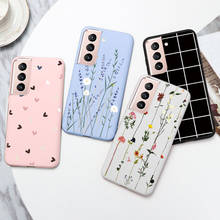 For Samsung S21 Plus Case Soft TPU Silicone Flower Phone Cases For Samsung Galaxy S21plus S 21+ Back Cover Coque s21+ Funda Capa 2024 - buy cheap