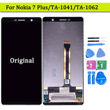 6.0" Original LCD For Nokia 7 Plus LCD 7Plus Display Touch Screen Digitizer for Nokia E7 N7 Plus LCD TA-1062 LCD screen assembly 2024 - buy cheap