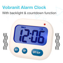 Luminova-reloj despertador con vibración, dispositivo Digital LED, con pantalla de escritorio, para estudiantes, portátil 2024 - compra barato