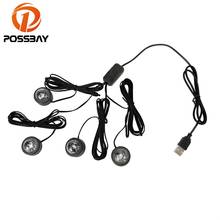 POSSBAY-Lámpara LED para decoración de coche y camión, luz de estrella de ambiente RGB, gradiente de Color Interior, estilo de suelo, enchufe USB 2024 - compra barato