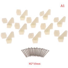 10Sets /Pack Nylon Control Horns 4 holes W13xL18xH25mm with Screws For RC Model Airplane Parts KT Aeromodelling DIY 2024 - buy cheap