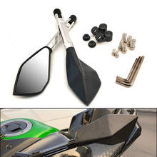 Espejos universales para motocicleta, retrovisores laterales de aluminio para Kawasaki ZX636R NINJA 400R GTR1400 ZX14R Z1000SX H2R Z400 2024 - compra barato