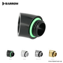 Barrow Brass G1/4'' thread 45 degree Fitting Adapter 45 degrees water cooling Adaptors water cooling fitting TDWT45-V2 2024 - buy cheap