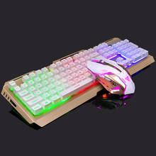 Gaming Keybord and Mouse Gamer Keyboard with Two-Color Injection Molding Keycap Backlit Waterproof for Pro Gamer 2024 - buy cheap