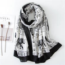 2020 Autumn & Winter Cotton Scarf Oversized Shawl Dual Purpose Versatile Sun-resistant Silk Scarves Women's Wholesale luxury 2024 - buy cheap