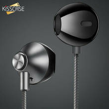 KISSCASE Original Wired Earphone 3.5mm In Ear Wired Earphone For iPhone 11 7 8 6 6s X With Built-in Microphone Sports Headsets 2024 - buy cheap