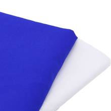 CMCYILING Белый Синий Чистый хлопок ткань для платья швейная ткань поплин ткани 50*150 см 2024 - купить недорого