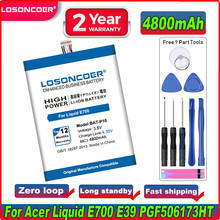 LOSONCOER 3800mAh BAT-P10 for Acer Liquid E700 for Triple E39 PGF506173HT Good Quality Battery 2024 - buy cheap