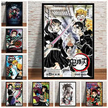 Posters and Prints Demon Slayer Kimetsu no Yaiba Kamado Tanjirou Kamado Nezuko Wall Art Pictures Canvas Painting for Home Decor 2024 - buy cheap