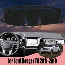 Car Auto Inner Dashboard Cover Dash Mat Carpet Rug for Ford Ranger T6 2011-2019 Sunshade Auto Cape 2024 - buy cheap