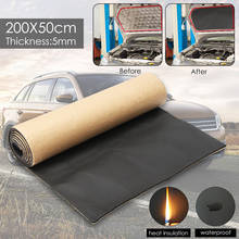 1Roll Anti-noise Sound Insulation Cotton 200cmx50cm 5mm Car Sound Proofing Deadening Heat Closed Cell Foam Car Accessories 2024 - buy cheap