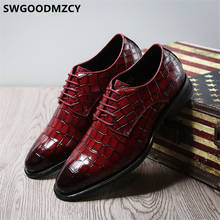 Sapatos de crocodilo sapatos formais homens sapatos de negócios italianos zapatos oxford hombre sepatu pria sapato social masculino ayakkabi 2024 - compre barato