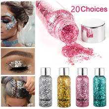 Eye Glitter Nail Hair Body Face Glitter Gel Art Flash Heart Loose Sequins Cream Festival Glitter Decoration Party Festival 2024 - buy cheap