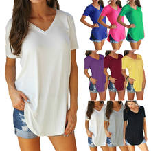 Plus Size 3XL 4XL 5XL T Shirt Women T-shirt Large Sizes Tshirt Casual Long Tunics Female Tops WhiteTee Shirt Femme Summer 2021 2024 - buy cheap