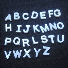 26PCS = 1 Sets Nature White Shell Letters Alphabet Number Mother Of Pearl The Hole Through the Top Beads 2024 - buy cheap