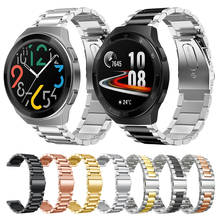 Для Huawei Watch GT 2e ремешок из нержавеющей стали металлический ремешок для huawei watch gt 2e 46 мм браслет ремешок для huawei gt2e 2024 - купить недорого