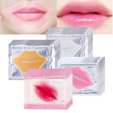 12-5packs Collagen Lip Mask Moisturing Nourishing Anti Ageing Wrinkle Patch Pad Gel Moisture Essence Lip Enhancement Lips Care 2024 - buy cheap