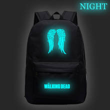 Luminous Fashion School Backpack Bags Teenager Students School Bags Walking Dead Children Backpack Mochila Travel Laptop Backbag 2024 - buy cheap