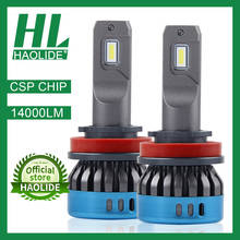 Bombillas de faros LED de faros antiniebla para coche con luces LED, Kit de faros delanteros para motocicleta, 12V, HL, H1, H4, H7, H11, HB3, HB4 2024 - compra barato