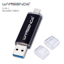 WANSENDA High Speed USB Flash Drive OTG Pen Drive 256GB 128GB 64GB 32GB 16GB Pendrive Dual Drive Micro USB Stick Flash Disk 2024 - buy cheap