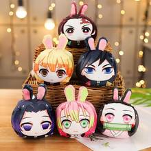 Sapato de pelúcia japonês da lâmina do diabo, anime plushies demon slayer, kimetsu no yaiba, almofadas de pelúcia com derivados 2024 - compre barato