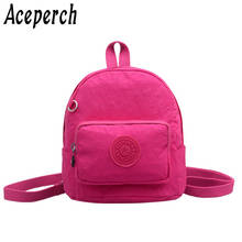 ACEPERCH Girl 100% оригинал 2020 женский мини рюкзак Sac Dos femme нейлоновые детские школьные сумки для девочек Bolsas Mochila Feminina сумка 2024 - купить недорого